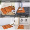 Tapis Cork Brown Eco Friendly Paillasson Tapis Tapis Tapis Footpad Bain Polyester Antidérapant Entrée Cuisine Chambre Lavable Anti-usure