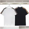 Mens T-Shirts Designer T Shirt Luxury Black Letter Fashion Printed Shirts Short Sleeve Brand Cotton Tshirt Mans Drop Delivery Apparel Otjox