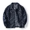 Luxury Bandana Embroidery Denim Jacket Men Paisley Streetwear Oversize Jeans Coat Cotkläder plus storlek 5XL 2023 Spring M6es#