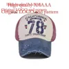 Katoen gewassen honkbal voor mannen en vrouwen Koreaanse versie Duckbill Cap Britse outdoor denim bedrukte versleten hoed
