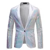 Brillant Or Paillettes Glitter Agrémenté Blazer Veste Hommes Discothèque Costume De Bal Manteaux Hommes Costume Homme Vêtements De Scène Pour chanteurs t1nT #