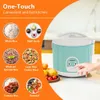 MOOSUM Electric Rice One Touch for Asian Japanese Sushi Rice, 5-cup Uncooked/10-cup Cooked, Fast&convenient Cooker with Steamer, Stainless Steel Housing and