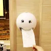 Holders Funny Tissue Box Toilet Paper Holder Selfadhesive Wall Mount Roll Paper Organizer Kitchen Napkin Container Bathroom Decor