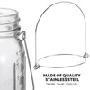 Garrafas de armazenamento 8 Pcs Mason Jar Cabides de aço inoxidável alças frascos de conservas para regular