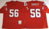 1989 1988 Retro Foobtall 7 Boomer Esiason Jersey 78 Anthony Munoz 1984 Vintage 73 John Hannah 56 Andre Tippett 75th Anniversary Red Black White Man Vintage Uniform