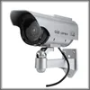2024 Dummy Camera مقاومة للماء الكاميرا المزيفة في الهواء الطلق مدعوم بطارية الطاقة الشمسية وميض Blink LED Security Bullet CCTV للكاميرا الداخلية