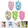 Hundebekleidung 5 Stück Ostern Cartoon Druck Bandanas Waschbare Haustiere Schal Zubehör