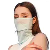 Bandanas Silk Sports Mask Scarf Breathable Full Face Sun Protection Soft Anti Ultraviolet Thin For Summer Outdoor Activities