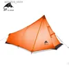 Tende e rifugi 3F UL GEAR 740g Tenda da campeggio ultraleggera Oudoor 3 stagioni 1 Persona singola Tenda professionale senza stelo in nylon 15D con rivestimento in silicone24327