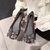 샌들 여자 평평한 비 슬립 젤리 신발 패션 패션 편안