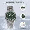 Berny Quartz Watch For Men Ary Coating Sapphire Luminous Fashion Na rękę na rękę VH31 Ultrathin Waterproof 5ATM 240315