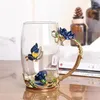 Vinglasglas i glas te cup fancy cups presenter för kvinnliga muggar uppsättningar