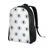 Рюкзак милый синий турецкий сглаз для ноутбука для женщин и мужчин Повседневная сумка для книг для школьников Назар амулет сумка в стиле бохо