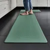 Carpets PVC Washable Kitchen Mat Gray Non-slip Carpet Waterproof Oilproof Long Rug For Floor Balcony Laundry Room Entrance Doormat