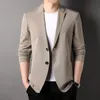 2023 Zomer Dunne Heren Blazer Jas Hoge Kwaliteit Mannen Fi Casual Ijs Zijde Ademend Jasje Bruiloft Pakken Voor mannen 4XL M7AA #