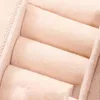 Jewelry Pouches Fashion Gift Packaging Box PU Leather Water-proof Storage Case Ring Display Organizer Earring Holder