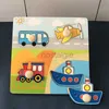 Inteligence Toys Baby Toys Montessori Wooden Puzzles Dzieci Ręce Zwierzęta Zwierzęta poznawcze Cognition Educational For Kids 1-3 lata 24327