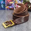 Belts Hand Carving Luxury Leather Belt Men Solid Brass Buckle Ceinture Waist Men's Desiger Fot MBT0603