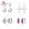 Boucles d'oreilles pendantes en argent Sterling 925, Styles mixtes, prix 4 paires, différents styles, fête de fiançailles et de mariage, meilleure vente