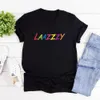 Laazzzy The Rose Kpop T Shirt Back To Me Maglietta grafica coreana Maglietta a maniche corte da donna Streetwear Tops Abbigliamento 240327