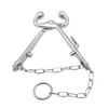 Carriers 1 Pcs Farm Cattle Livestock Tool Stainless Steel Cow Nose Ring Pliers Bull Cattle Bovine With Chain Pulling Tool