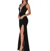 Casual Dresses 2024 Summer Women Bodycon Long Solid Dress Sleeveless Backless Elegant Party Outfits Sexig klubbkläder del Clud