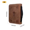 Storage Bags Classic Print Bible Bag For Women Zipper Handle Handbags Leather Hymns Custom Cover Case Carrying Covers