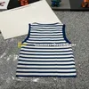 Crew Neck Knit Vest Designer Striped Knit Tops Summer Tanks Tees Women Casual Breathable Knitted Vest Sleeveless Knit Tees