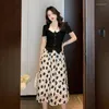 Party Dresses In 2024 The Long Tall Waist Little French Senior Feeling Chiffon Floral Skirts Two Suits Female Summer Dress