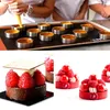 Bakvormen 8 stuks Mousse Ring Ronde Cakevorm Roestvrijstalen mal Gebak Dessert Accessoires Decoratiegereedschap