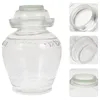 Storage Bottles Glass Jar With Lid Pickle Transparent Household Home Sealed Food Can Large Capacity