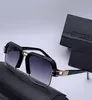 Nya lyxiga solglasögon Män solglasögon 6020 Toppkvalitet attityd Gulddesign Square Half Frame UV400 Lens med original Case1520392