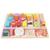 New Wooden Children Pretend Play Ice Cream Fruit Shop BBQ Afternoon Tea Set Toy Montessori Education Cutting Food Toys For Kids