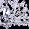 Barock Luxus Strass Perlen Herz Braut Tiara Krone Silber Kristall Diadem Schleier Tiaras Hochzeit Haarschmuck Kopfschmuck C19274m