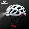 Rockbros bicicleta farol ciclismo capacete intergrallymolded bicicleta luz esportes segurança mtb boné para homens mulheres 240312