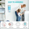Jars Laundry Detergent Dispenser LeakProof Refillable Empty Tank for Powder Softener Bleach Storage Container with Labels