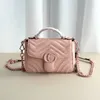 Rosa designer väska handväska kamera axelväska kvinnor messenger blixtlås koppling väskor designer luxurys läderväska crossbody handväska lady plånbok purses mode kedja väska