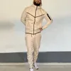 2023 Survêtements Costume de sport Sweat à capuche pour hommes Fi Sports décontractés Veste à glissière Veste Pantalon Suitpant Ensembles Hommes Nouveau dans les ensembles pour hommes 49H6 #