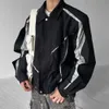 High Street Y2K Streetwear Men Ctrast Jacket Top Fi Trend Functital Assault JACJE Neutralne oryginalny projekt zamek błyskawiczny C51U#
