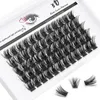 Valse Wimpers 60 Clusters Cluster Wimpers Faxu Nertsenhaar C/D/DD Krul Individuele Dunne Band DIY Wimper Extension lash Clusters Vrouwen