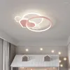 Ceiling Lights OUQI Led Light For Children's Room Baby Bedroom Study Decoration Pink Blue Surface Mount Modern Fixtures