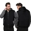 Herrenjacke Winter Camoue Fleece verdicken Kapuzenjacken Männlich Lg Sleeve Mantel Lässig Zip Up Hoodies Streetwear Herrenmäntel P3qe #