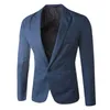 men Blazer Decorative Chest Pocket Solid Color Satin Collar Causal Formal Daily Wedding Men Lg Sleeve One Butt 2023 Office p0kX#