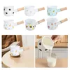 Pans Enamel Milk Pot Heating Melting Butter Boiling Water Mini Pan For Camping RV Travel All Stovetops Kitchen Home