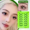 Pestañas postizas Manga Lashes Natural Anime Wispy Mink 3D Extensión japonesa puntiaguda