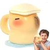 Mokken Keramische Koffie Cartoon Capybara Kawaii Esthetische Kopjes Gemakkelijk vast te houden Waterbeker Met Deksel Voor Melk Thee Chocolade Keuken gereedschap