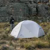 Namioty i schroniska Naturehike 210t 20d Mongoar 2 3-osobowy wodoodporny podwójny namiot zewnętrzny aluminiowy słup szary ultra jasnoróżowy namiot kempingowy W MAT24327