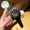 Designer Luxo RM Relógio de Pulso Mens Relógio Mecânico Negócios Lazer R50-03 Automático Preto Fibra de Carbono Fita Tendência Movimento Suíço Relógios de Pulso