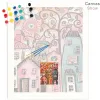 Sdoyuno bricolage photos par numéro couleur maisons dessin sur toile peintures peintes à la main kits cadeaux peinture à l'huile par numéros décor à la maison
