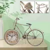 Desk Table Clocks Retro style creative desktop clock metal bicycle shape clock farm alarm clock desktop creative clock24327